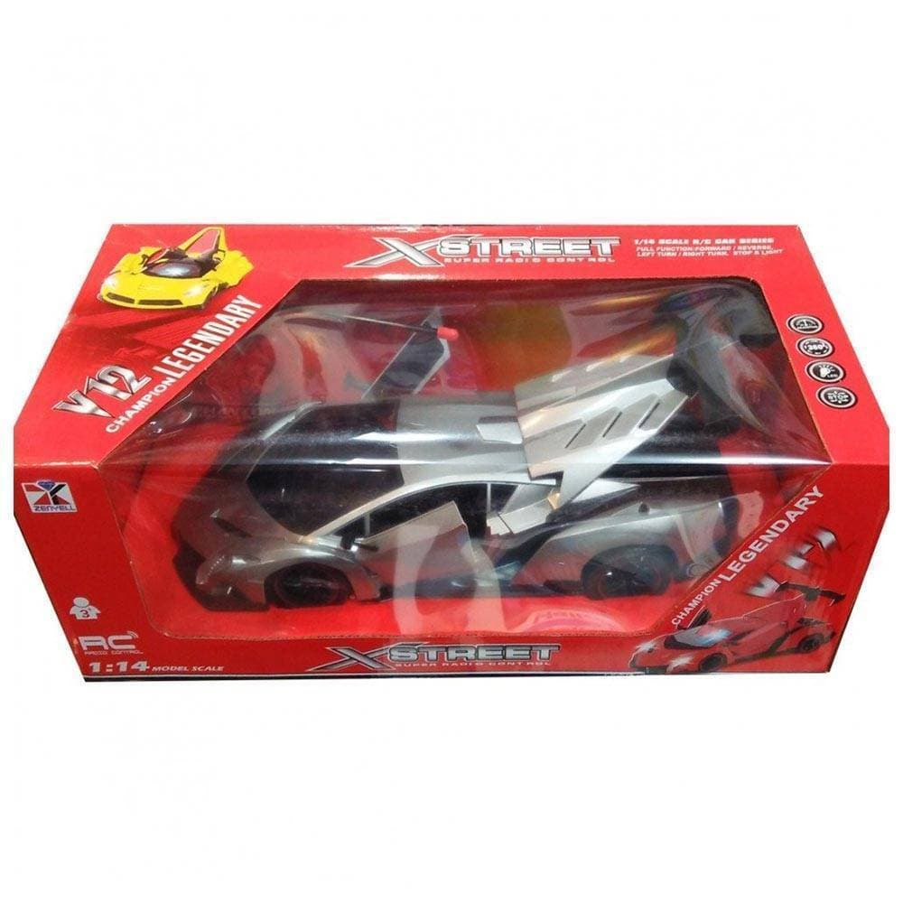 X Street Super Radio Control Car For Kids - Silver
