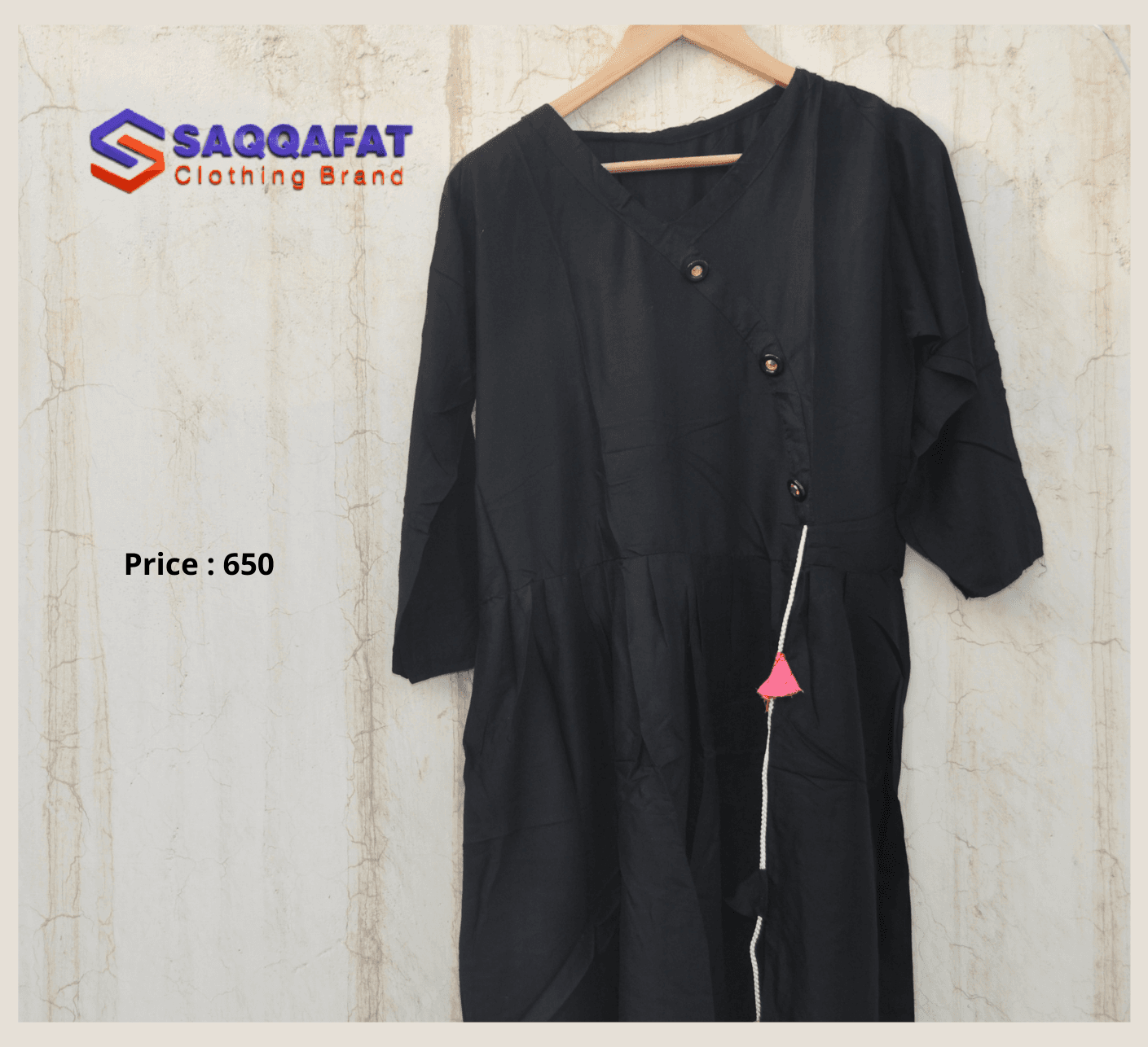 Black Shirt In Frock Style