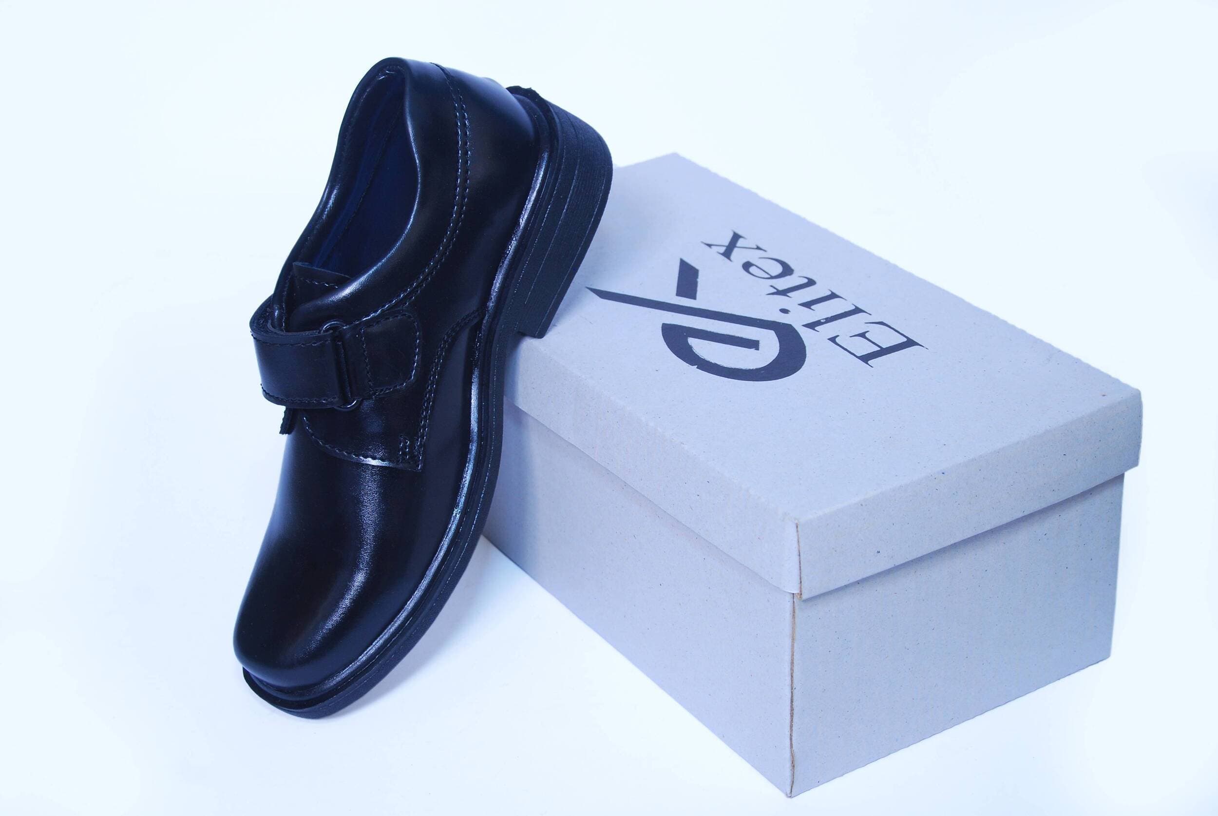 Comfortable Boys Black School Shoes elegant