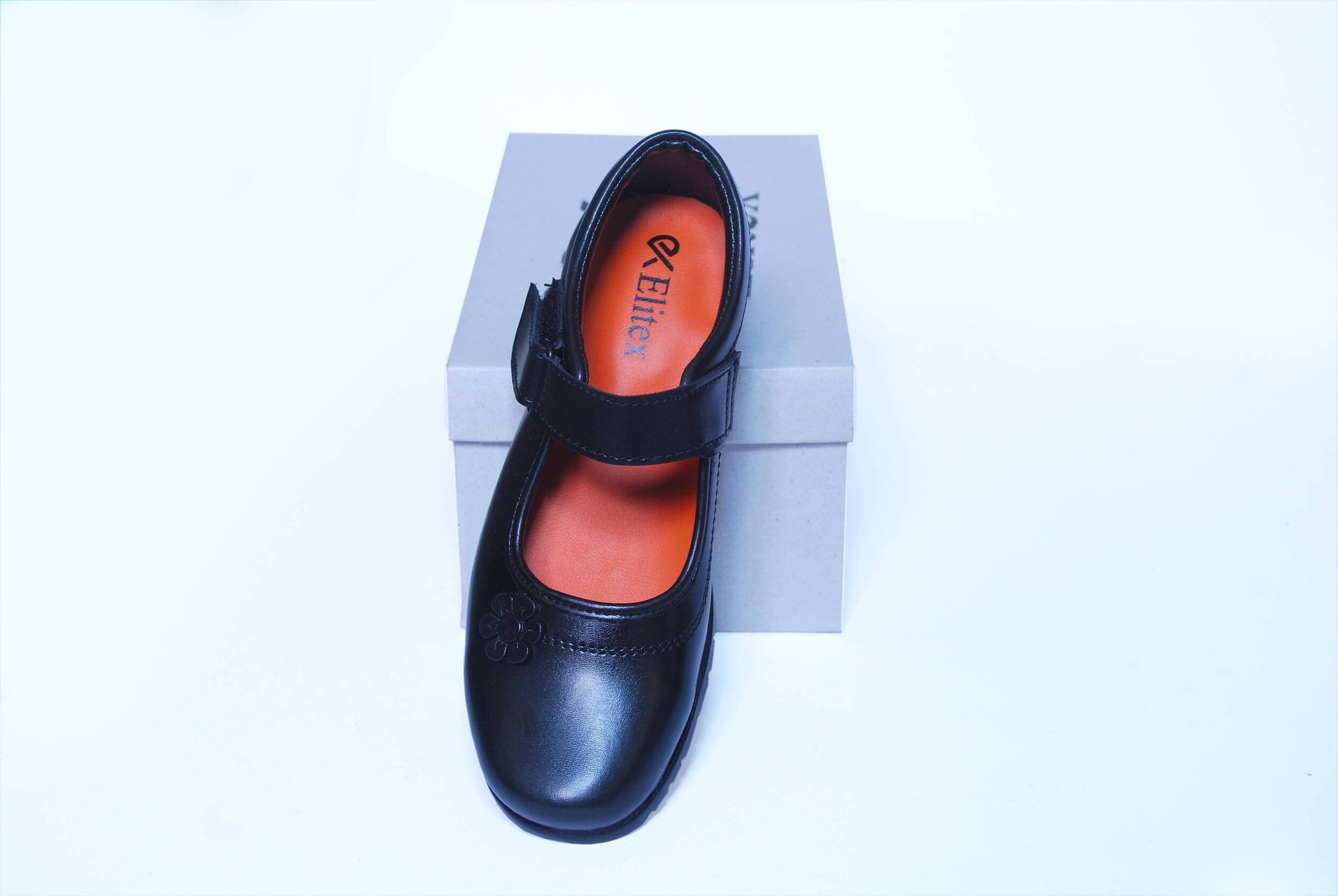 Comfortable Girls Black School Shoes Elegant