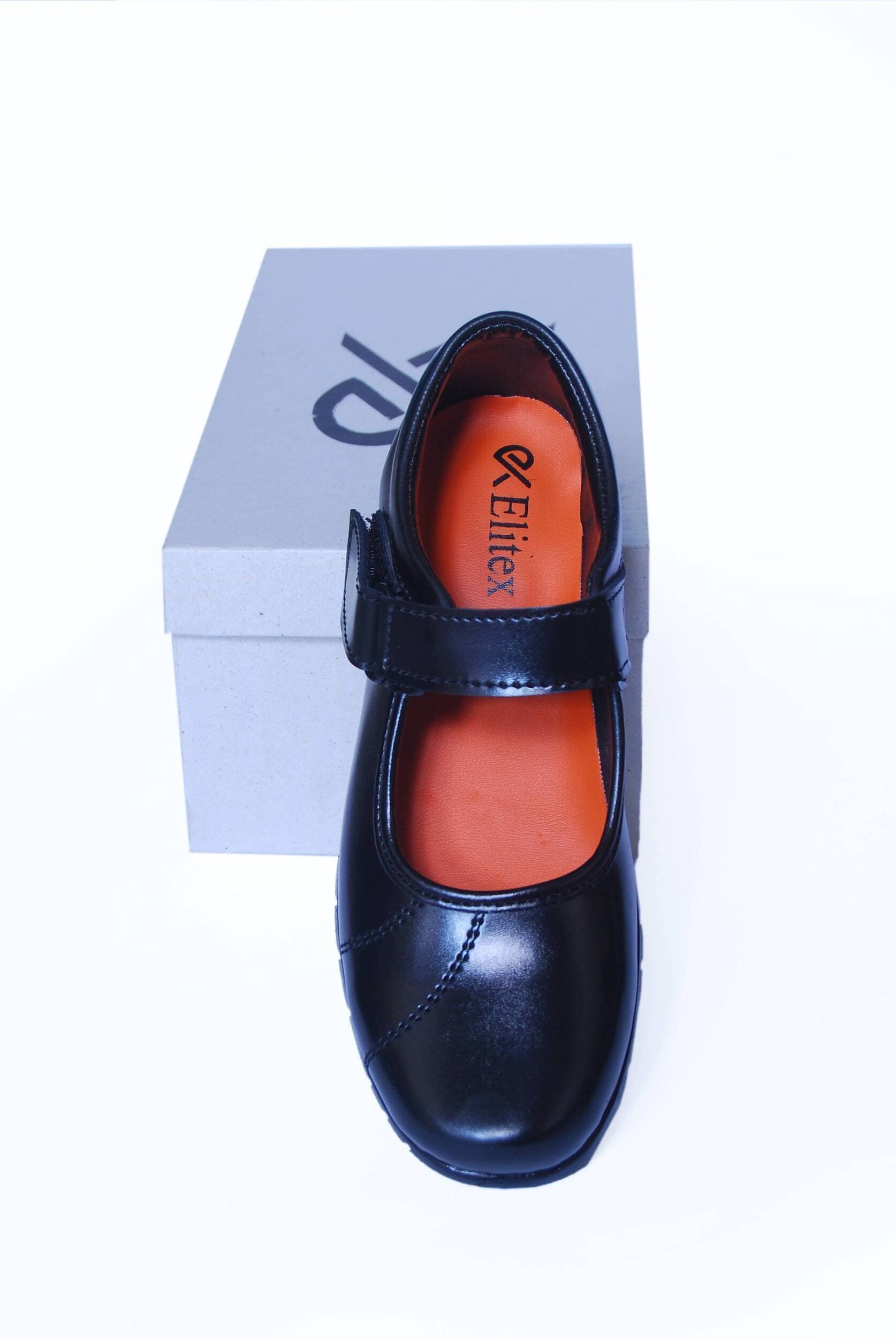 Black Color Girls Black School Shoes