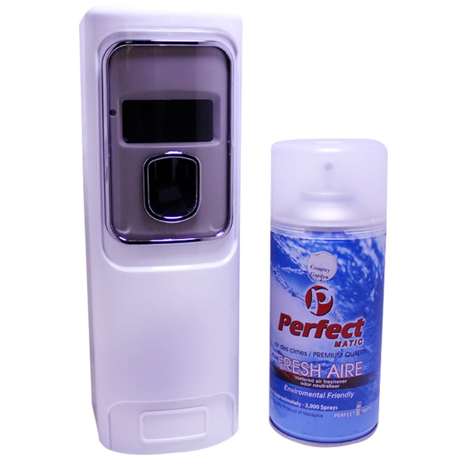 Automatic LCD Display Air Freshener Dispenser with Perfect Matic Bottle 300 ml