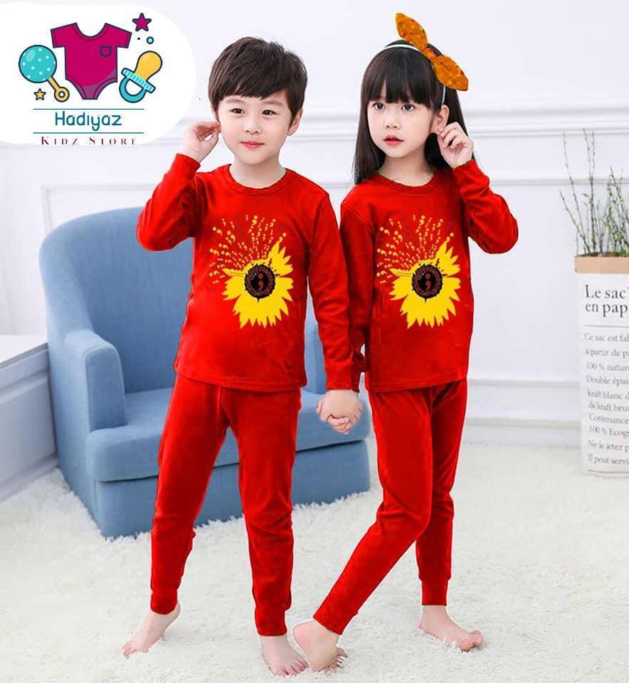 Prime Summer Collection Kids Nigh Suits Pack Of 2 - Red Color