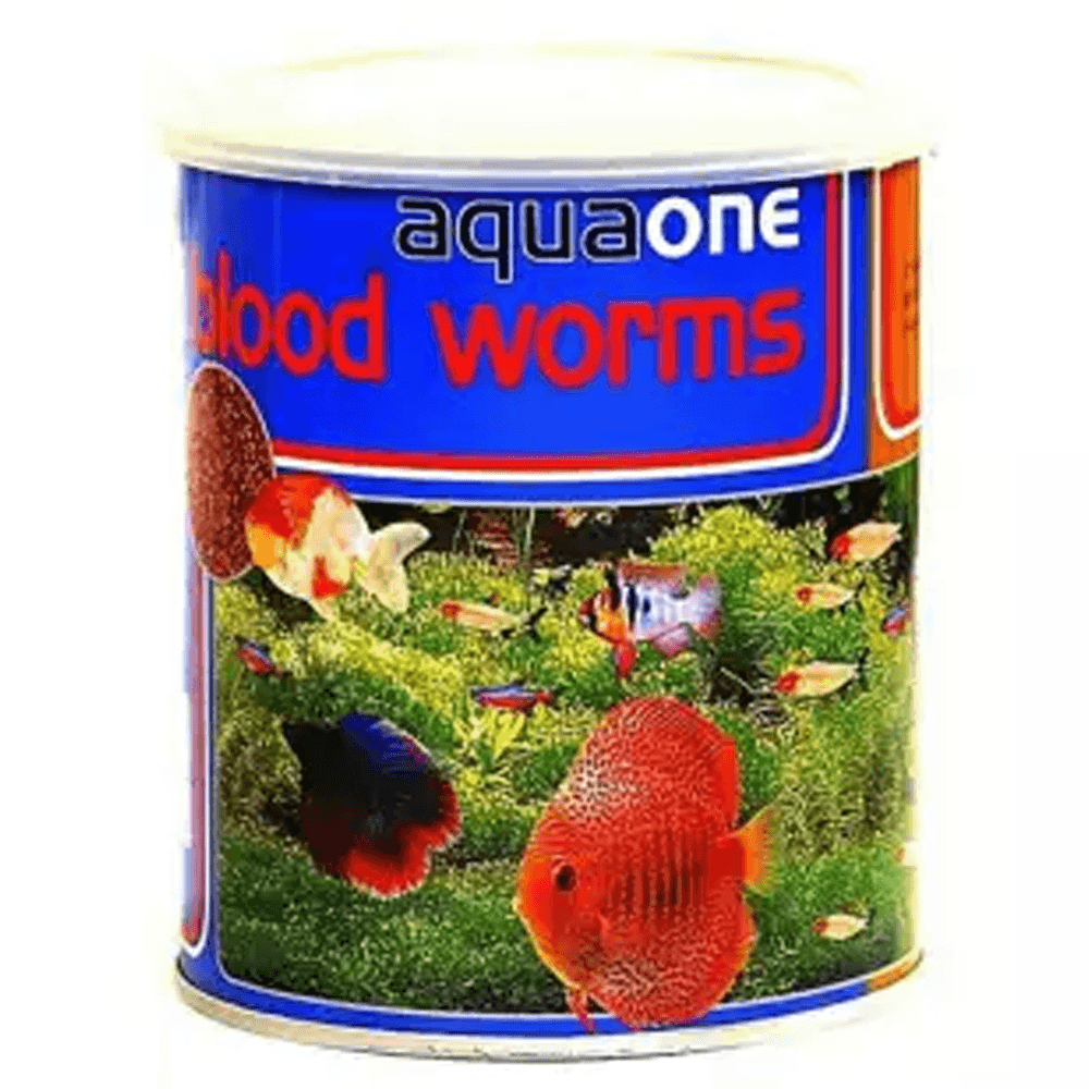 Aqua One Blood Worms Fish Food - 45g