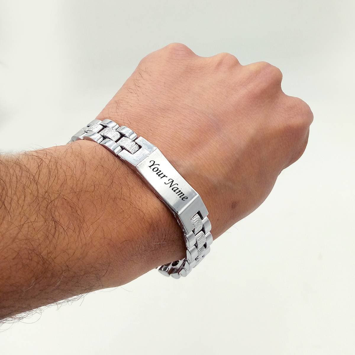 Customized Engraved Name Bracelet For Men's Gift Item