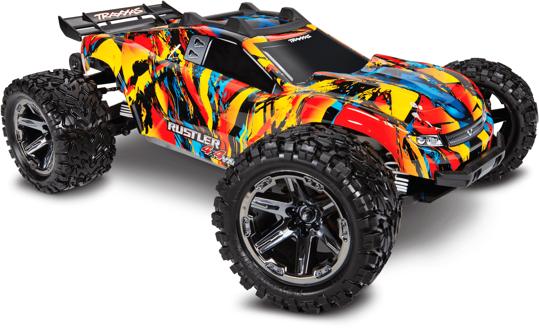 TRAXXAS RUSTLER 4X4 VXL BLUE RED