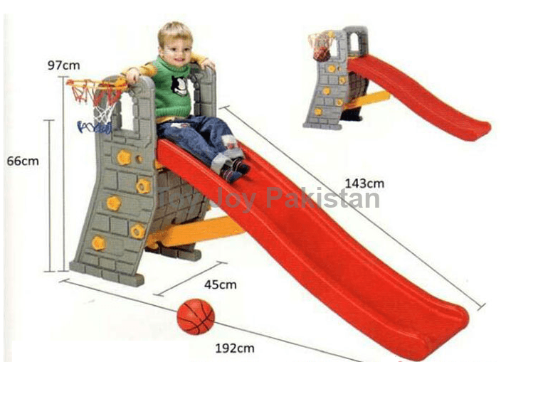 Super Baby Slide Kingdom With Basketball Set