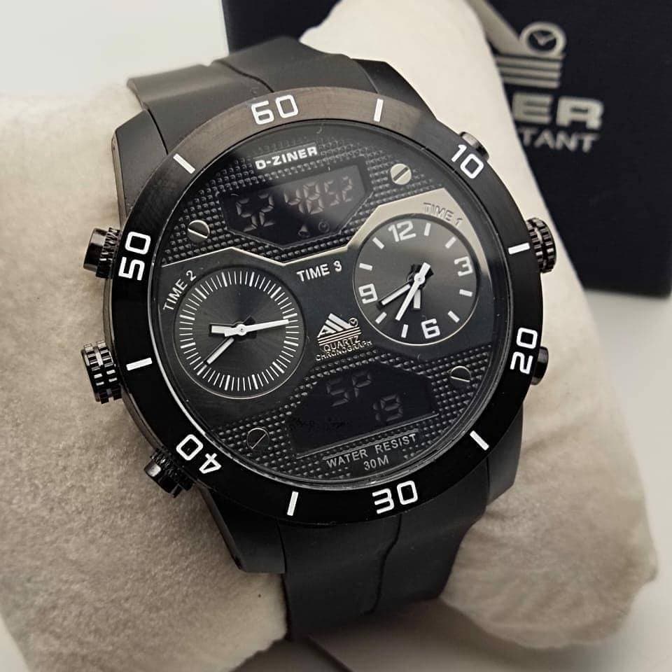 New D-Ziner Quality Men Watch Digital and Analog