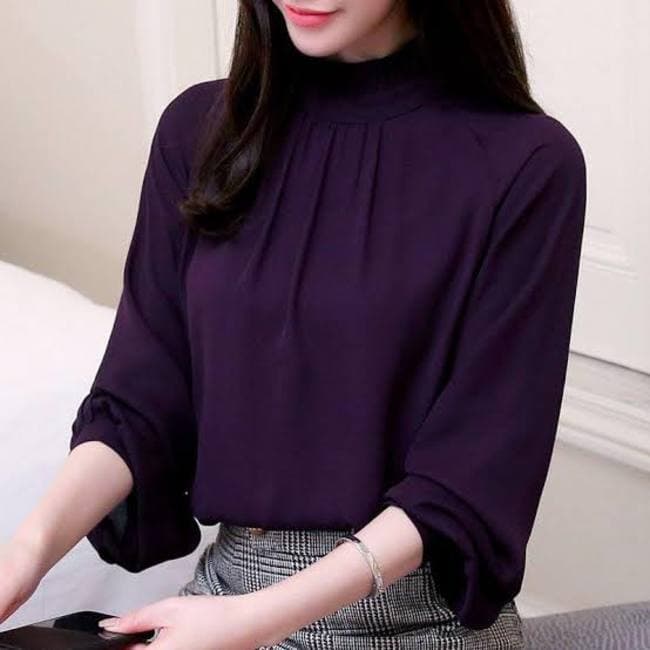 Purple Beautiful Stylish Top For Women Best Quality Fabric