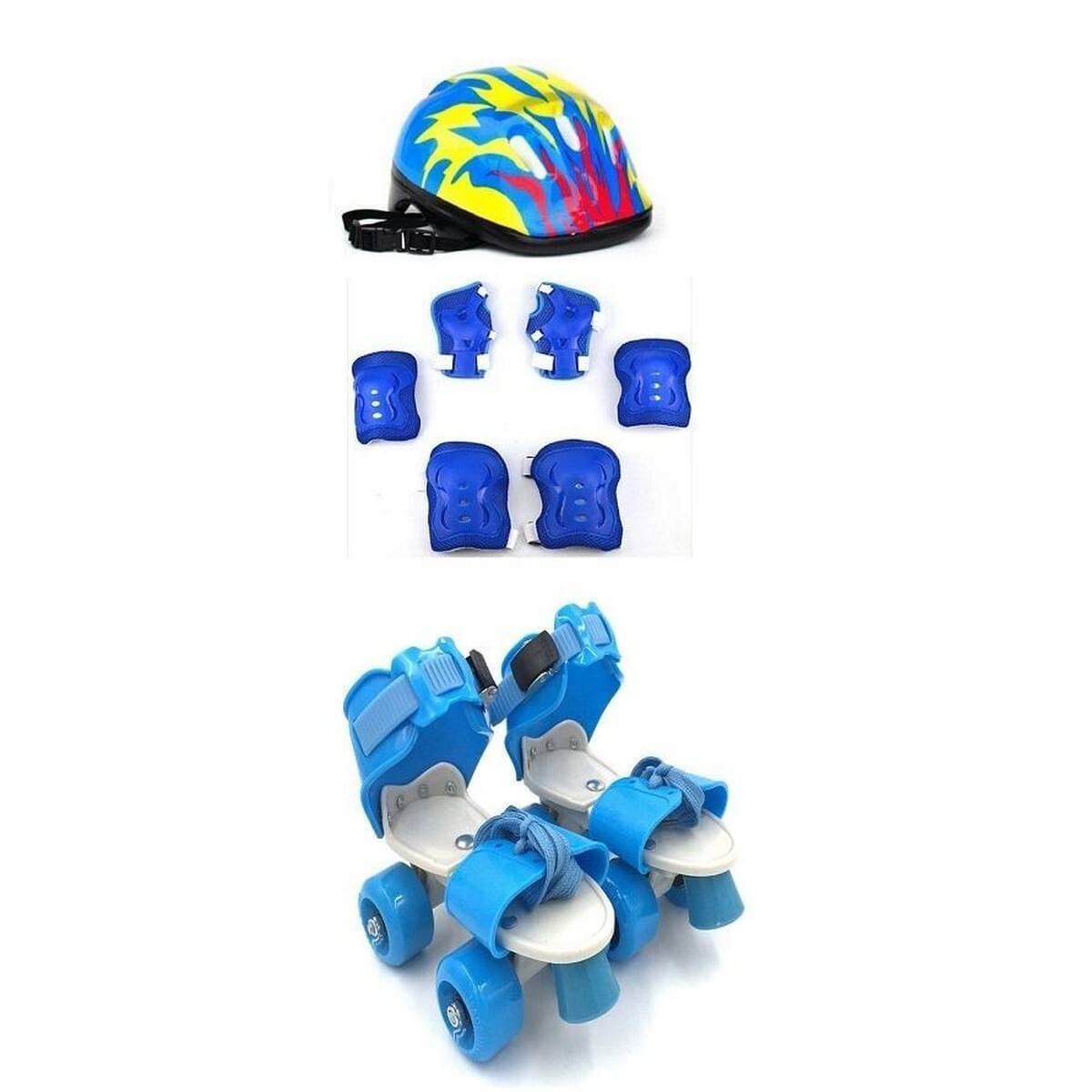 Pack Of 3 - Golden Store Skate Shoes , Helmet & Protection Set