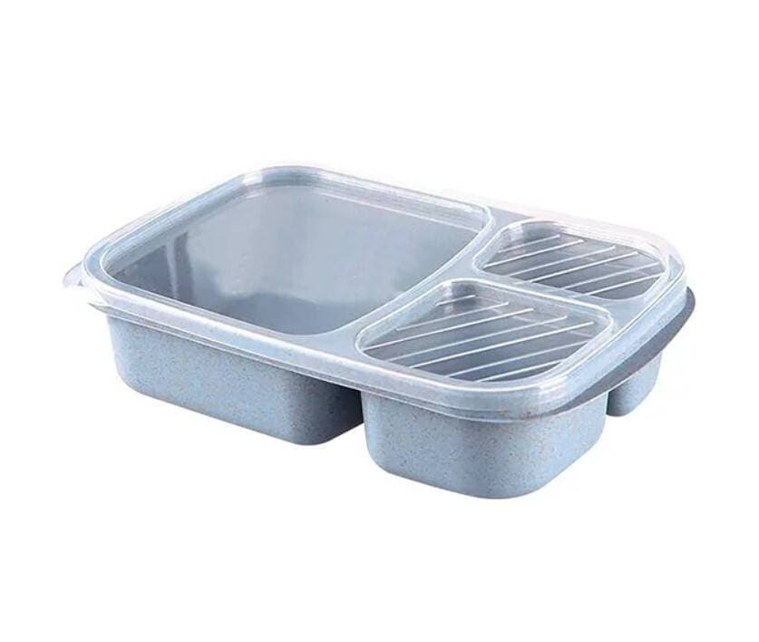 3 Compartment Plastic Divided Food Storage Boxes