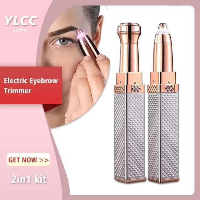 2 IN 1 Rechargeable Electric Eyebrow Trimmer