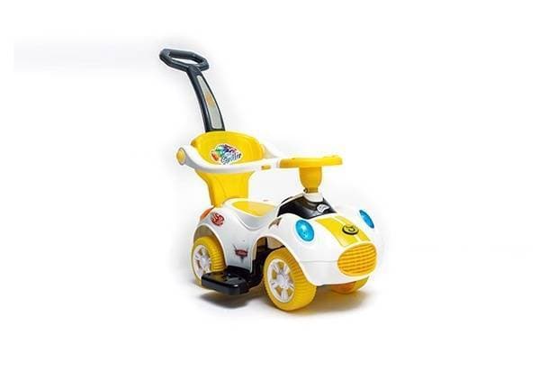 Kids Baby Mini Stoller Smart Car High Decorated Push Car Kids Ride Car - Yellow