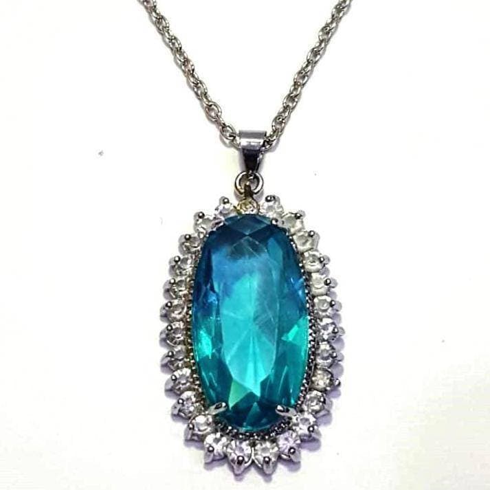 Trendy Chain Necklace For Women - Blue Color