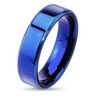 Blue Titanium Ring For Men Latest Style