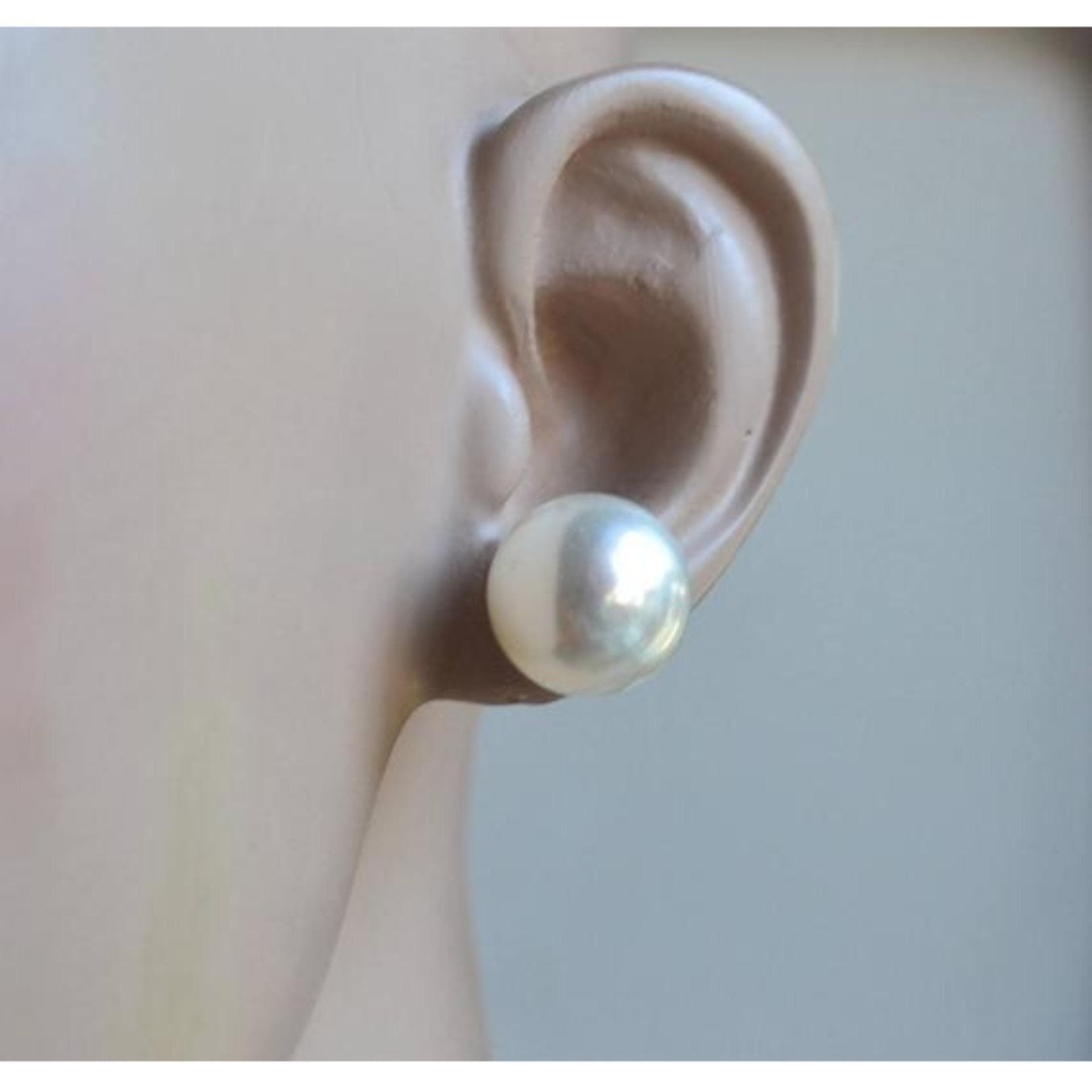 White Pearl Earrings for Women