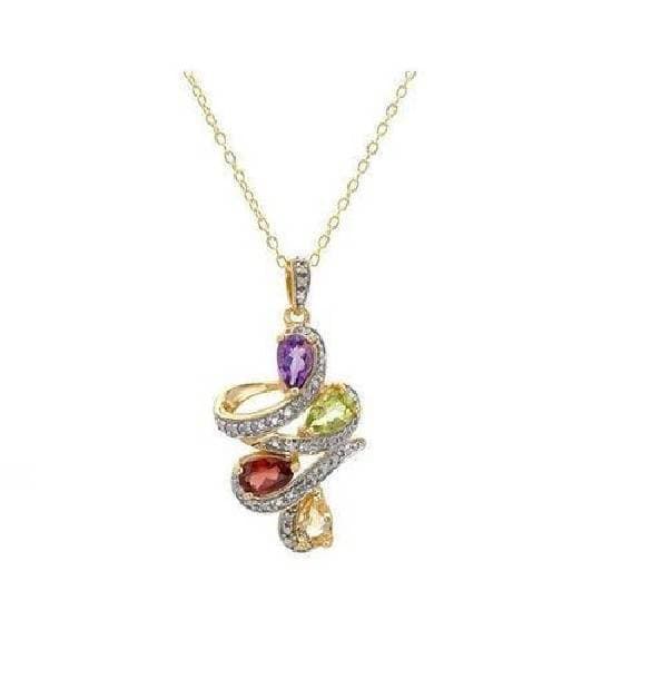 Beautiful Necklace in 14k/ 925 Gold plated Silver.