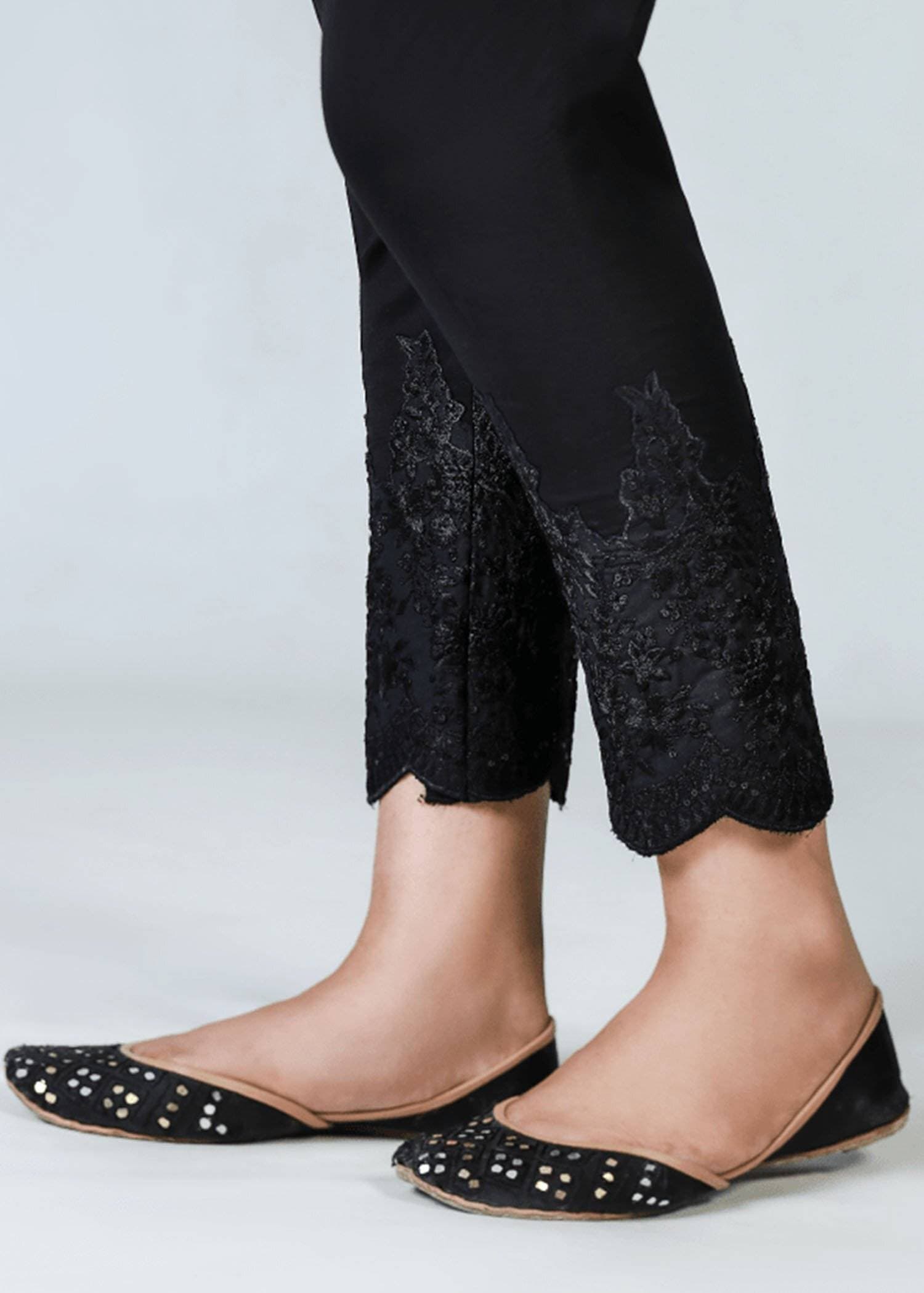Women Stitched Trouser for Winter Black Color SFT-070