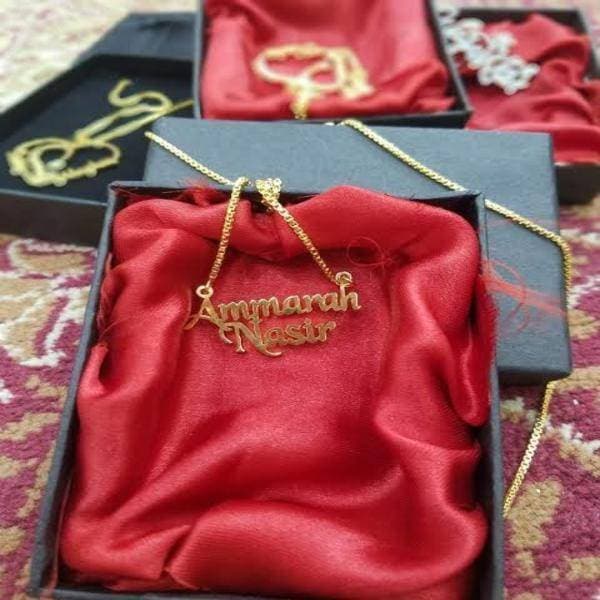 Customized Design Name Gold Plated Pendant Necklace