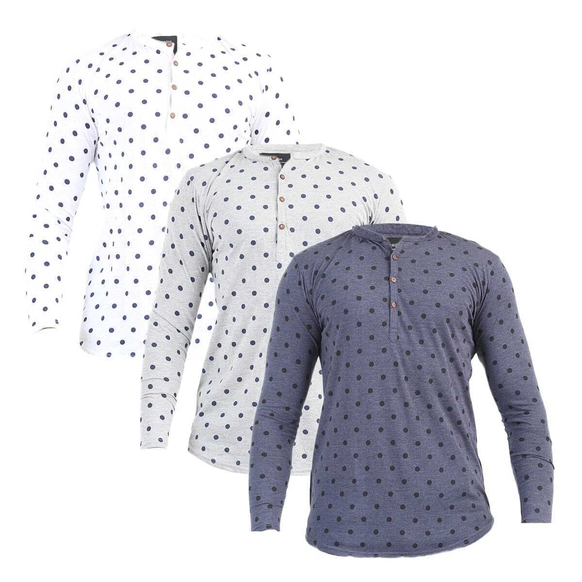 Men's Printed Shirts Different Colors Pack Of 3