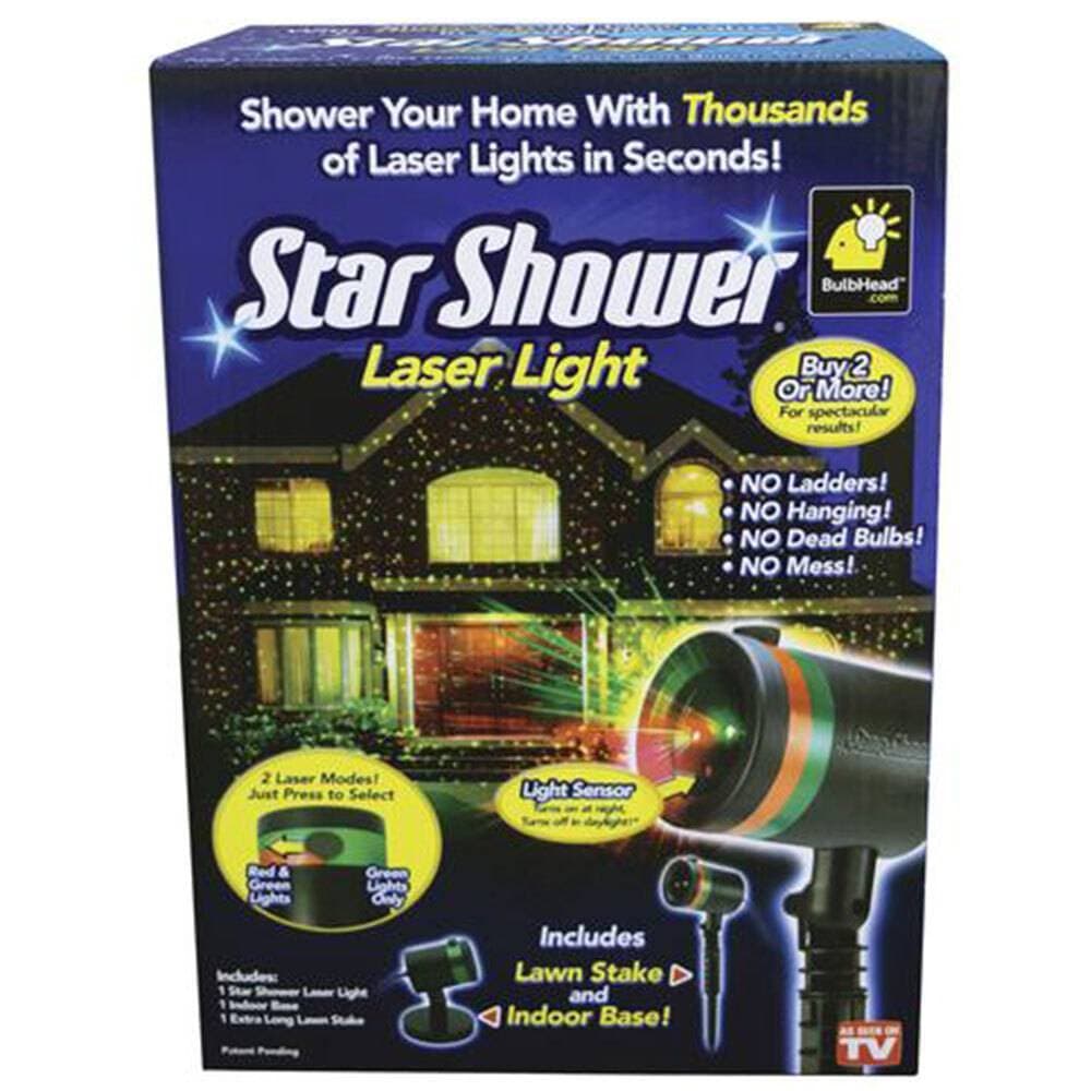 Star Shower Laser Lights Star Projector Red & Green
