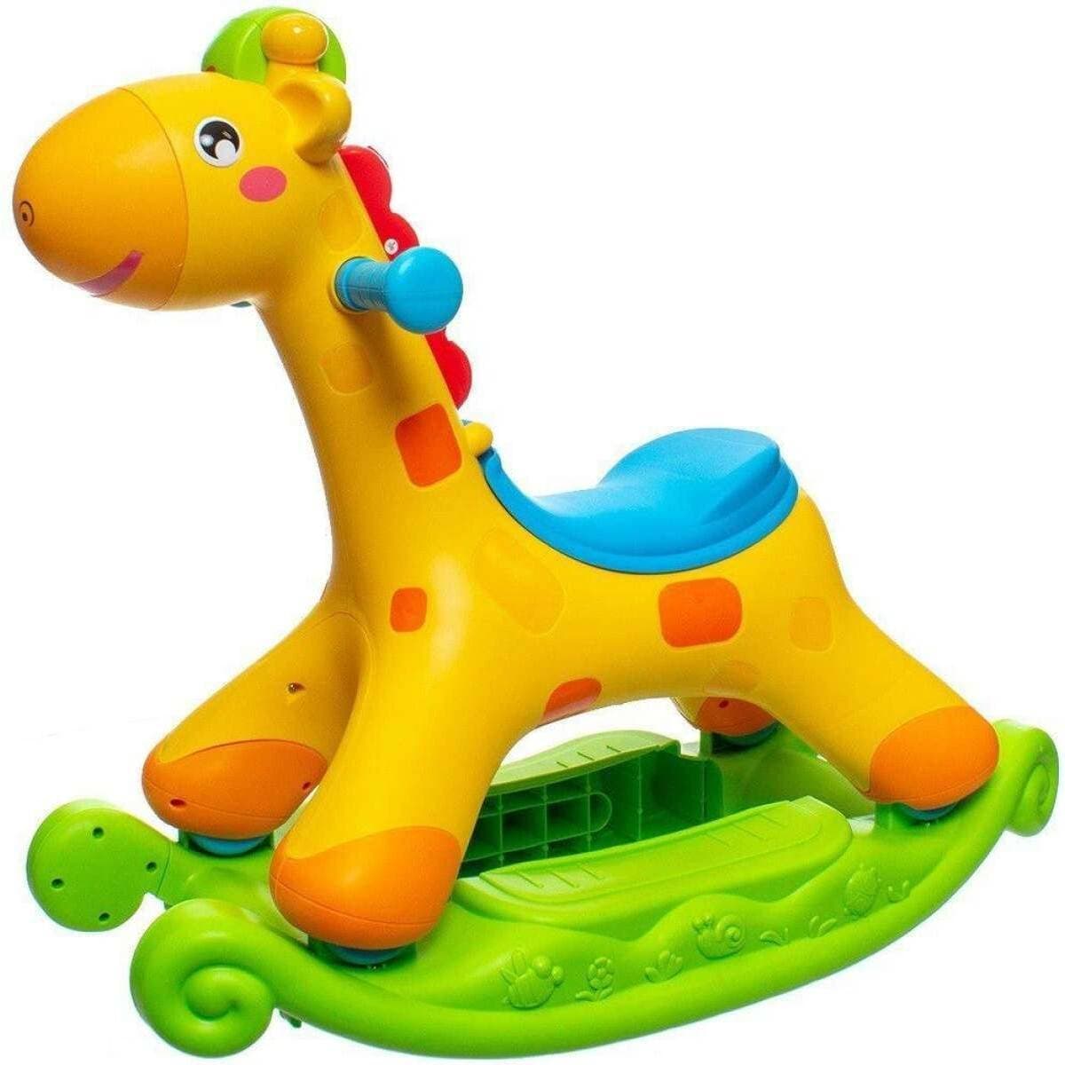Baby Kids Ride On Giraffe 2 In 1 Push Ride