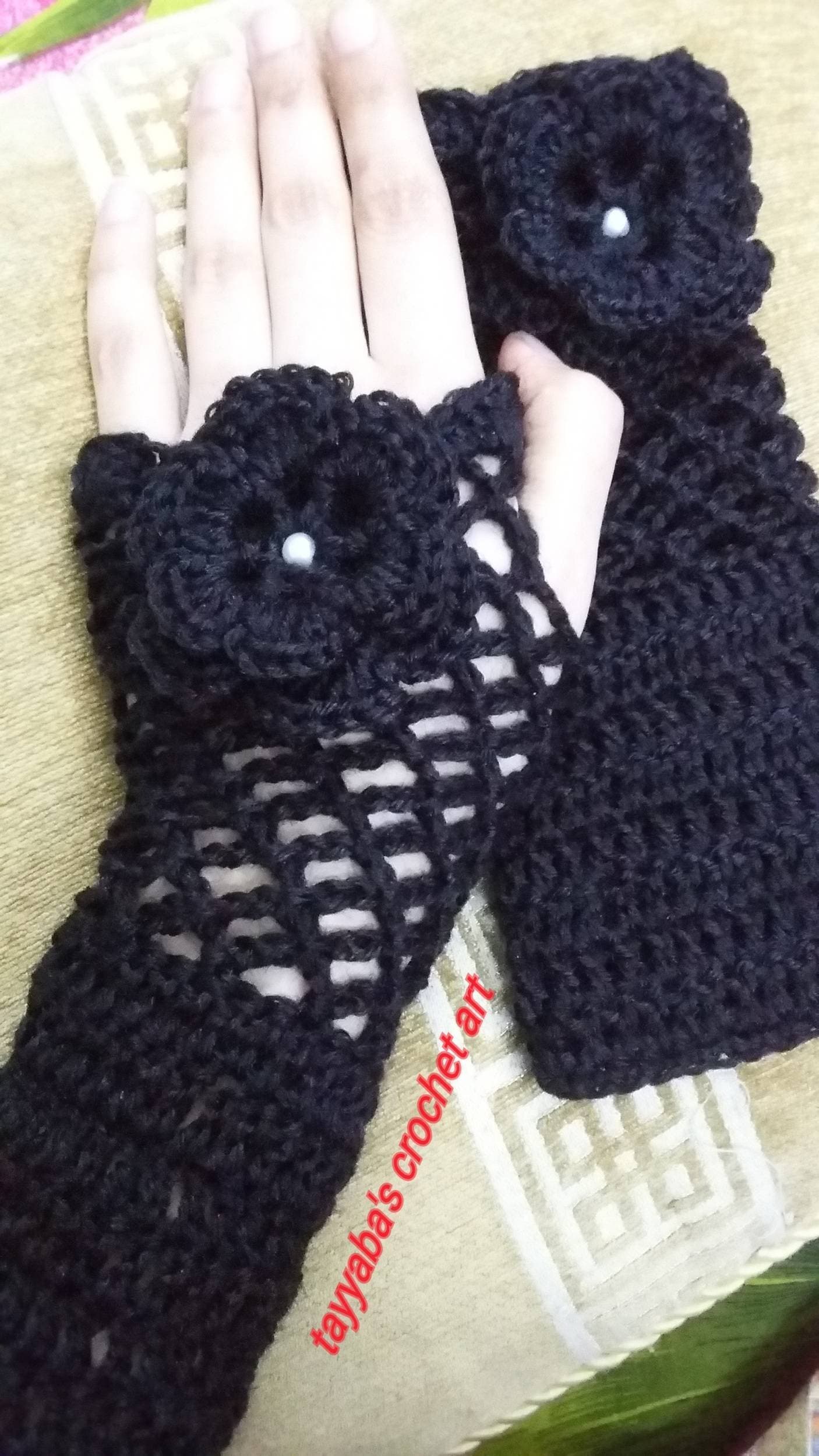 Crochet Handmade Gloves Mittens