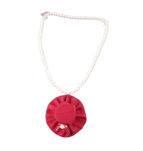 New Arrival Fashion Pearl Hat Necklace For Girls - Red