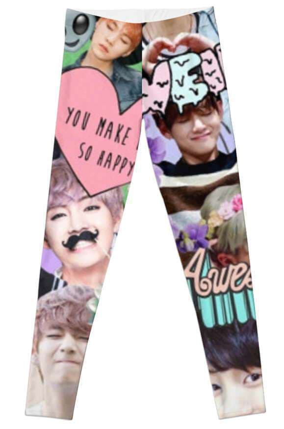 BTS  Leggings Jersey Fabric For Ladies