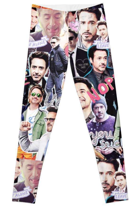 Robert Downey Jr  Leggings Jersey Fabric For Ladies