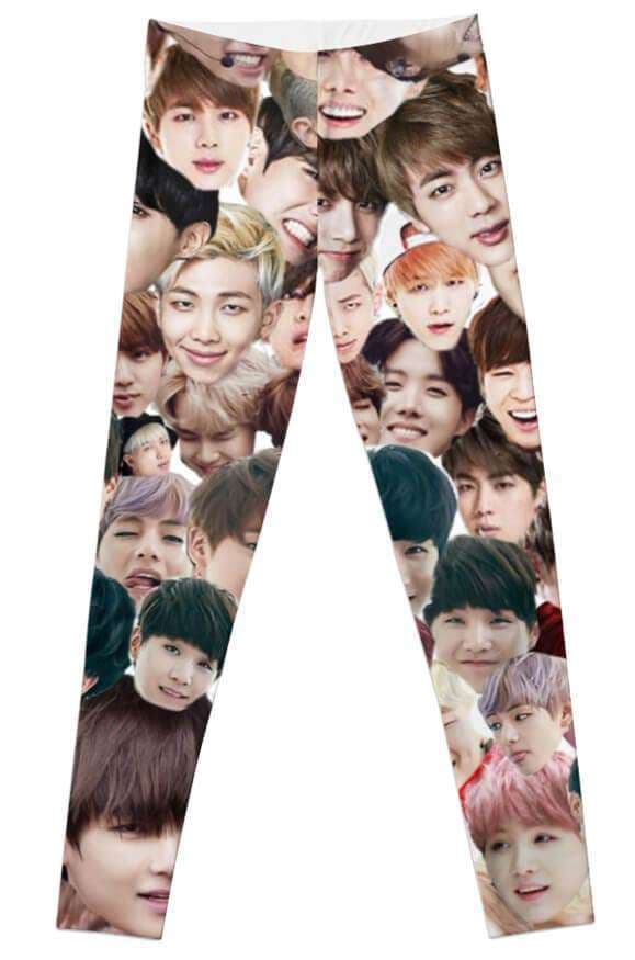 BTS 02  Leggings Jersey Fabric For Ladies