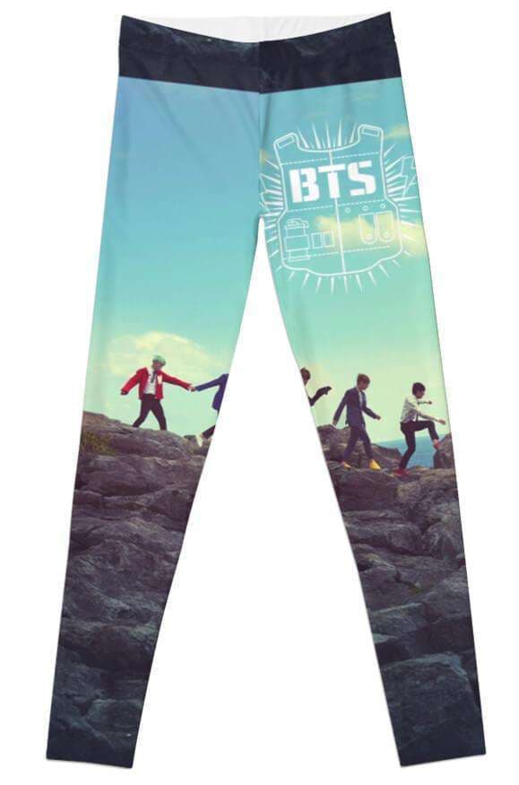 BTS 03  Leggings Jersey Fabric For Ladies