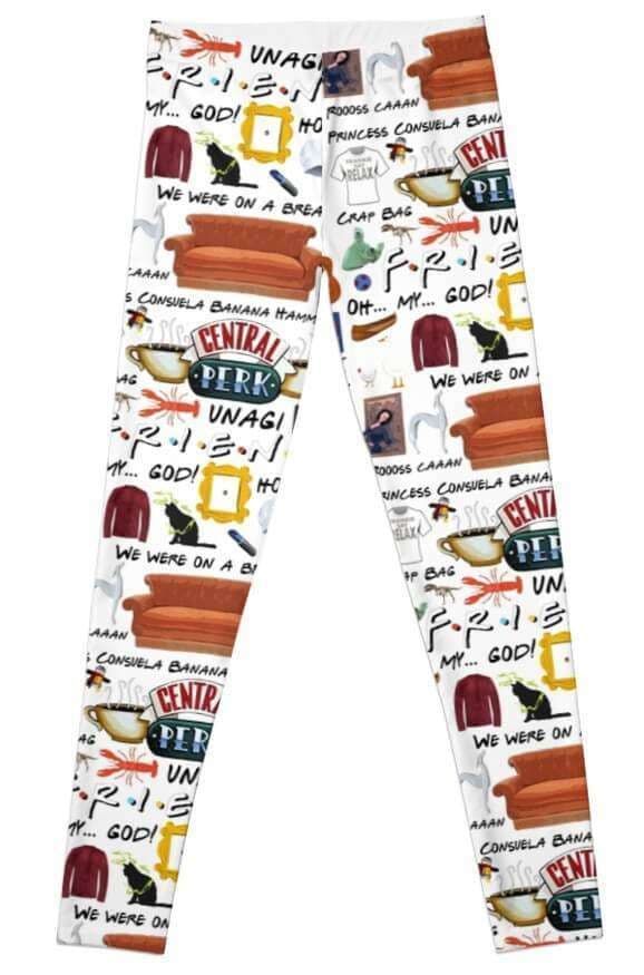 FRIENDS  Leggings Jersey Fabric For Ladies
