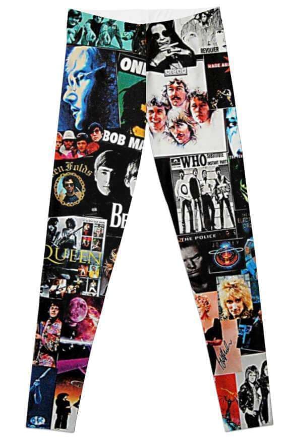 The Beatles Leggings Jersey Fabric For Ladies