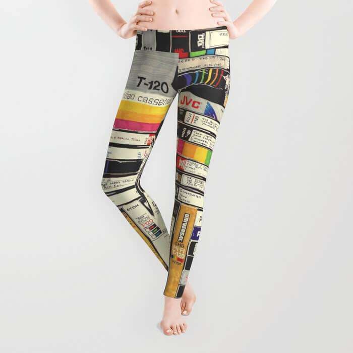 VHS Leggings Jersey Fabric For Ladies
