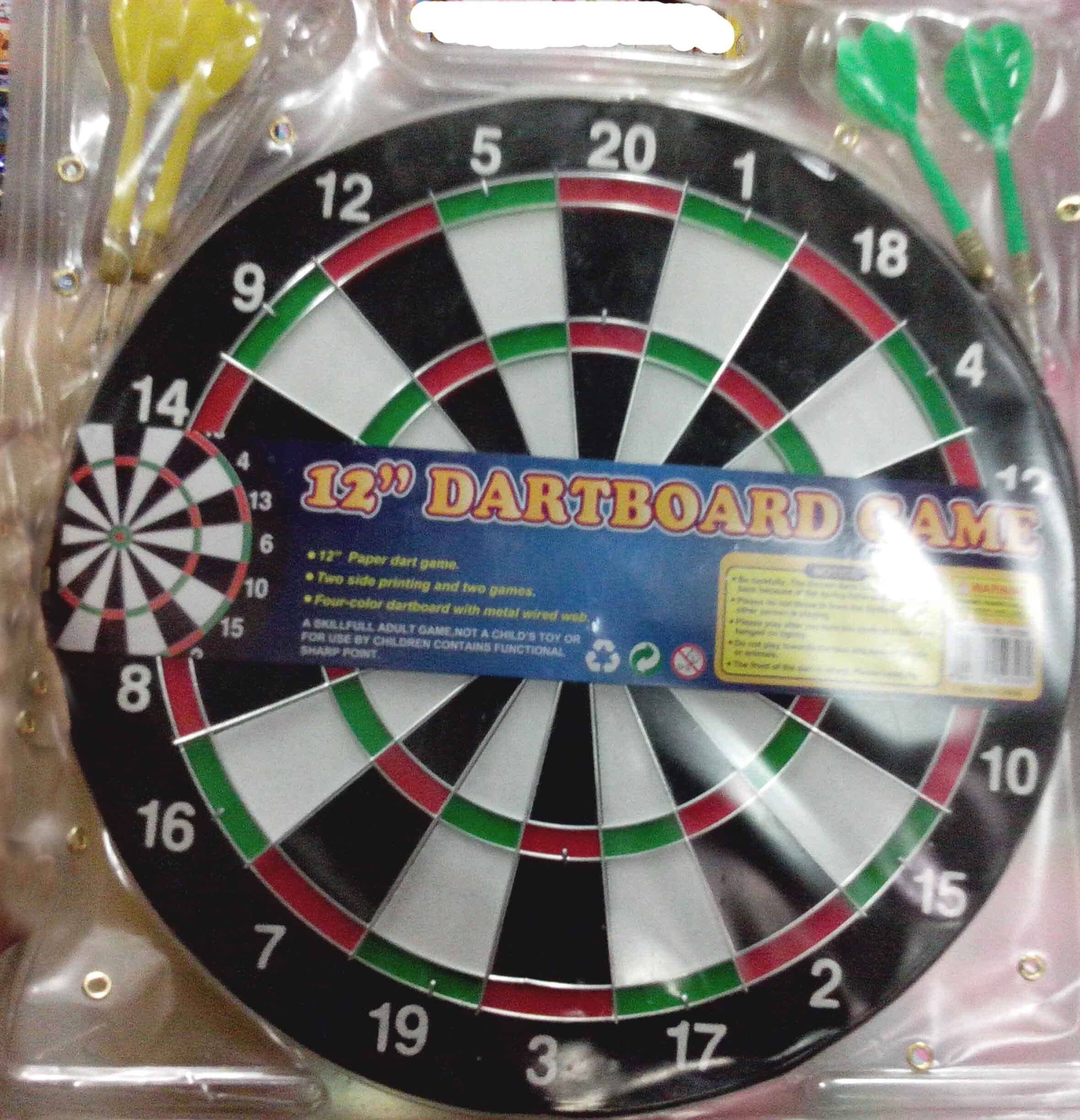 Baili 12 small hard board dart game for kids TR12072018