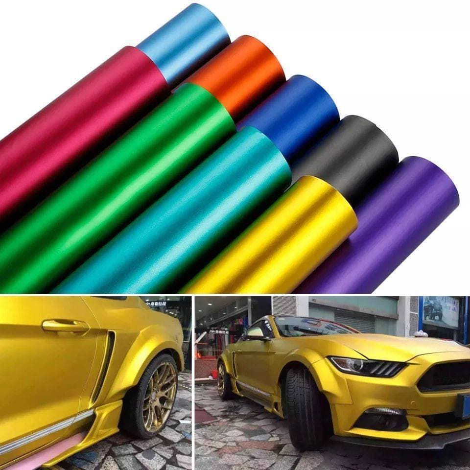 Vinyl Wrap Matte Metallic Vehicle Film 12X36 Sticker Paper