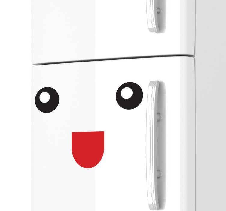 Funny Fridge Door Sticker Freezer Stickers Black Decoration Sticker