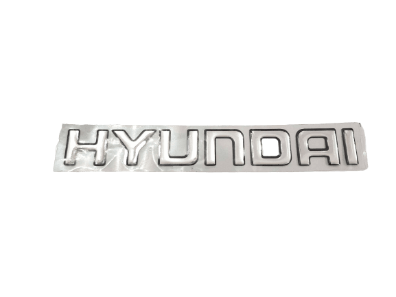 Hyundai Genuine Hard Silver Grill Monogram - 1 Piece