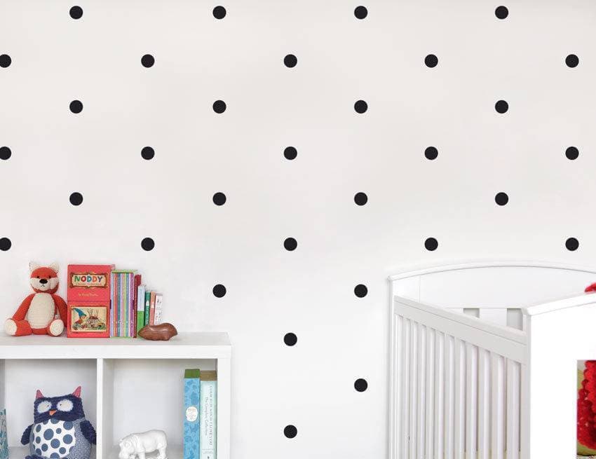 Pack Of 100 Dot Circles Polka Dots Circle Wall Stickers