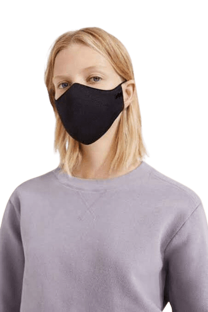 Black Stylish Mask for Girls - Polyester Cotton