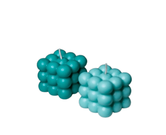 2 PCs, Pastel Blues Bubble Candles Set - Wonderful product