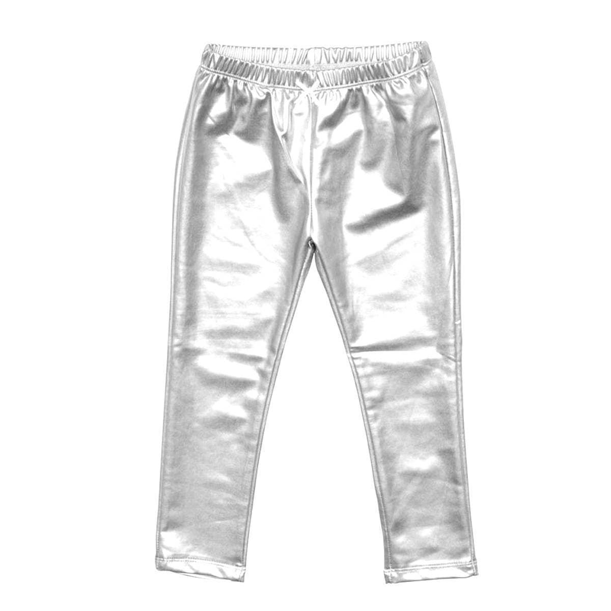 Party wear Fancy Tights For Girls - Silver