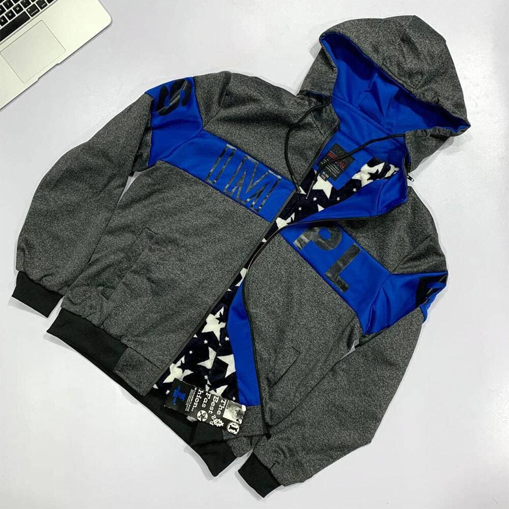 IMPL Jacket With Hoodie  - Charcoal Blue