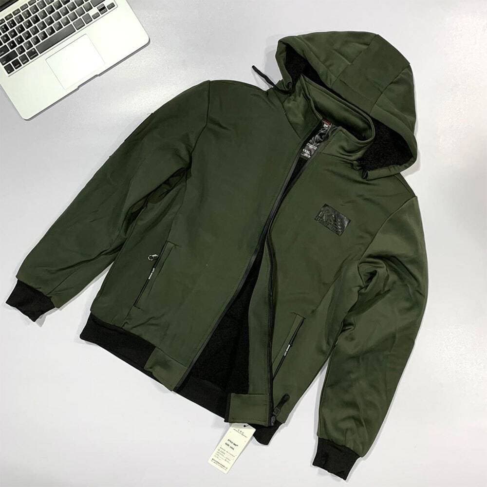 RODGER STING Jacket with Hoodie - OLIVE