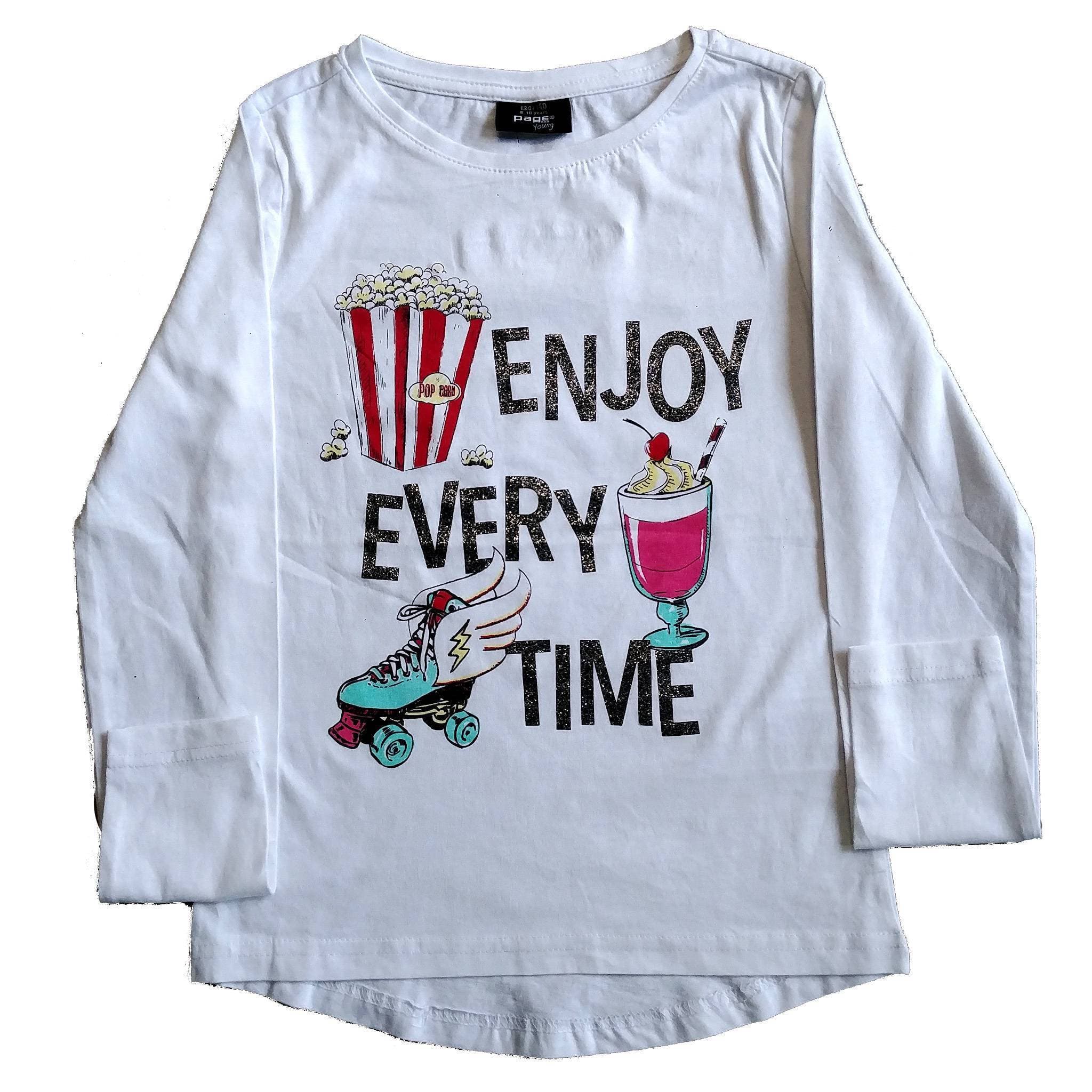 Page One Young Sweatshirt - White
