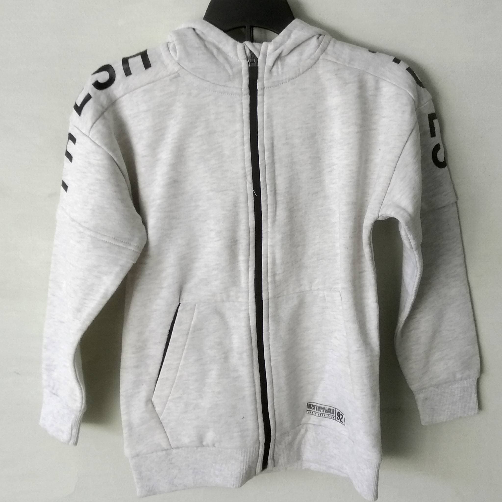 George Jersey Fabric Kids Hood - White