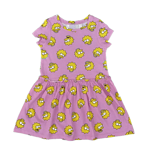 H&M Frock  For Girls - Pink