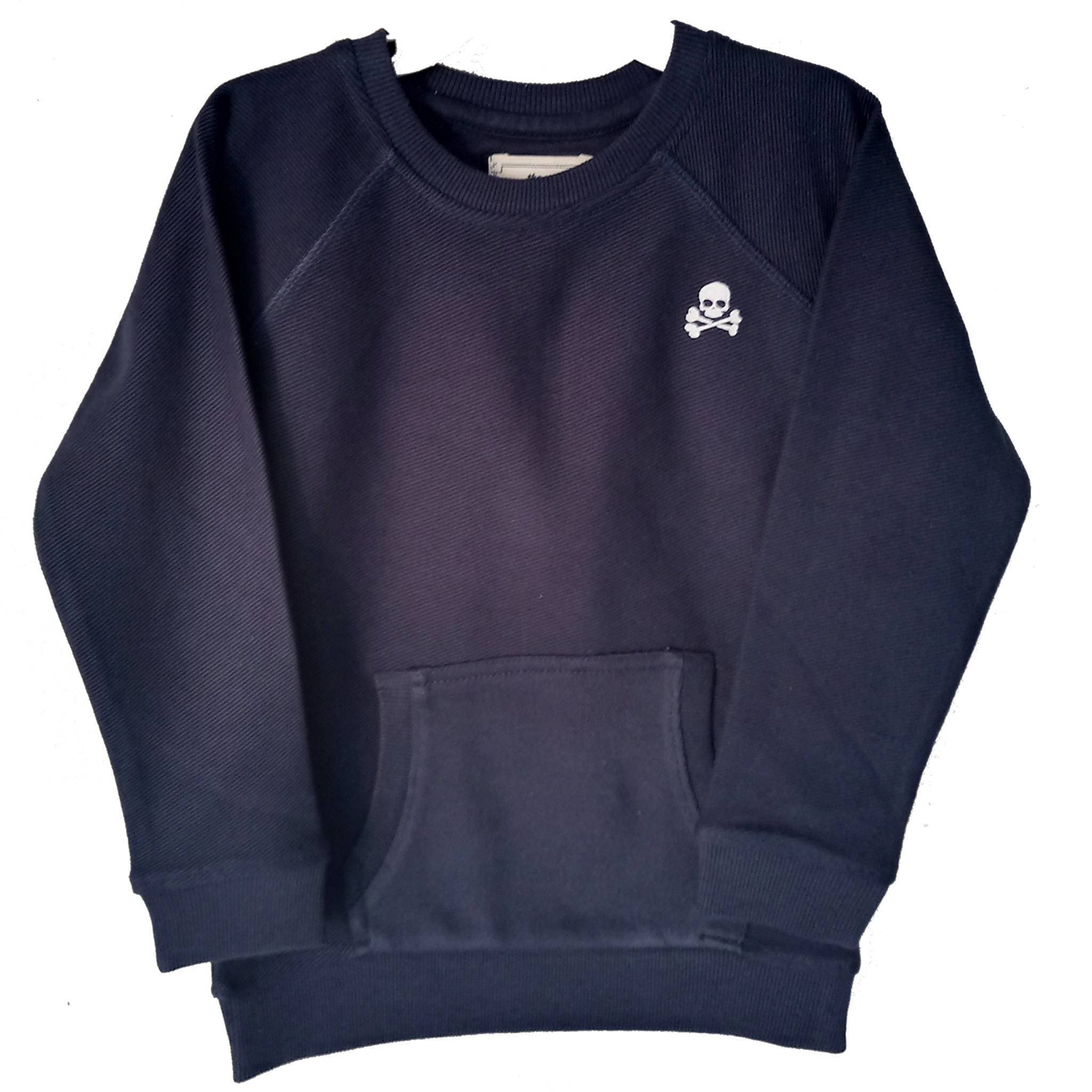 Scalpers Jersey Fabric Sweater - Blue