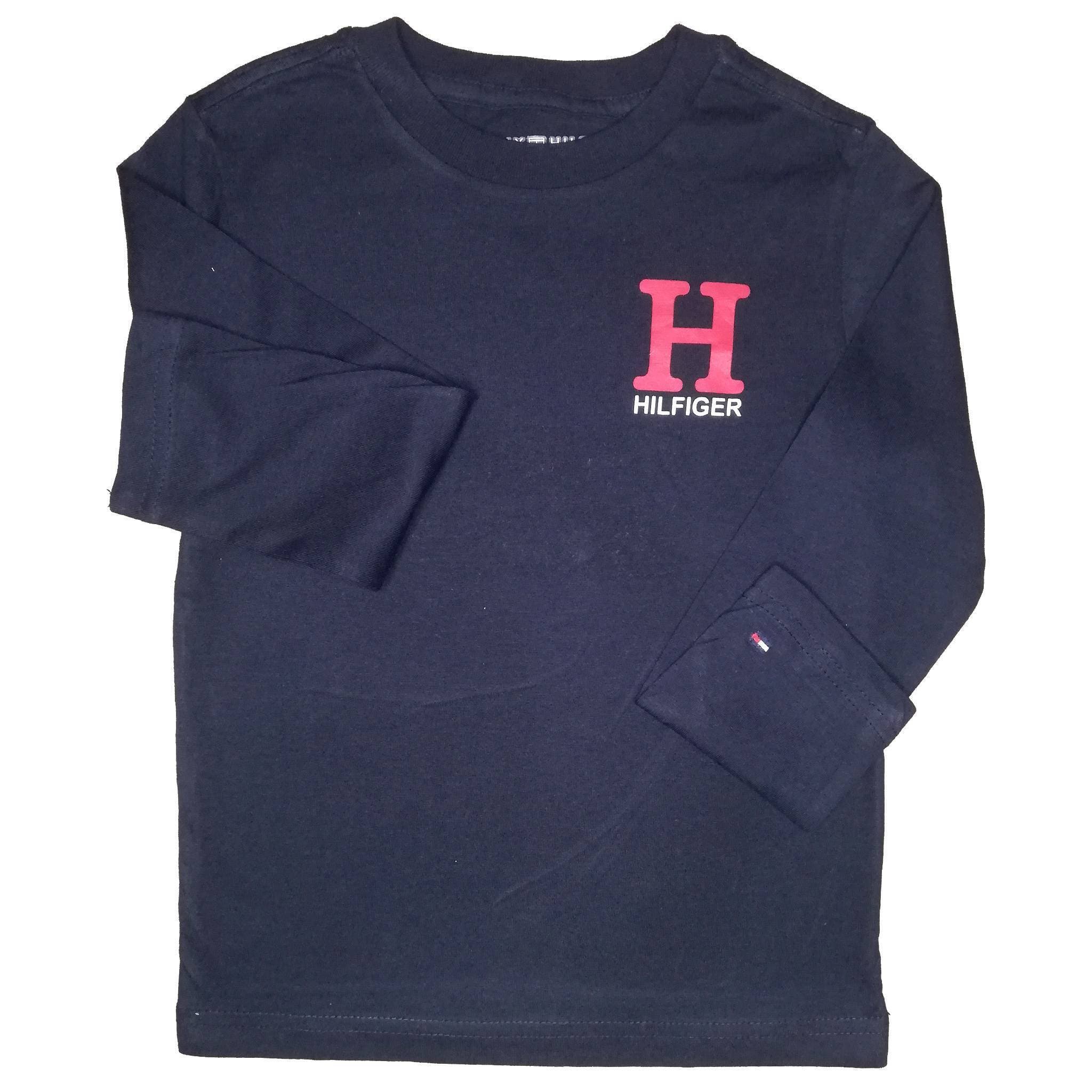 Tommy Hilfiger Round Neck Cotton T-Shirt - Dark Blue